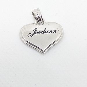 BGE Personalized Jordann Heart Pendant